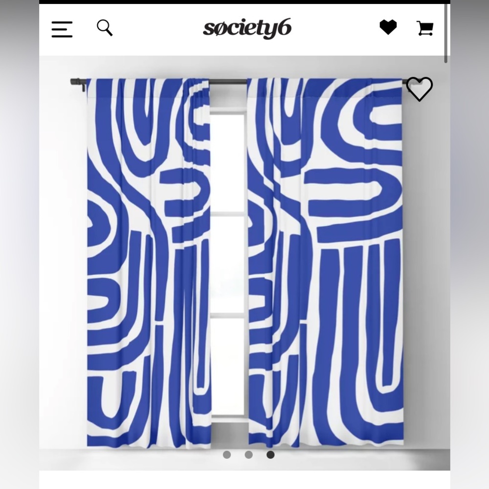 NWT SOCIETY 6 ABSTRACT BLACKOUT CURTAIN